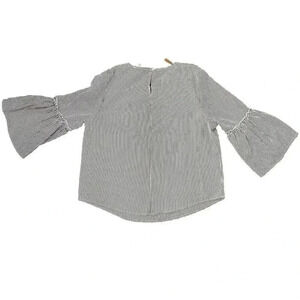 Women's Xl Oona & Maud White & Black Stripped Blouse‎
